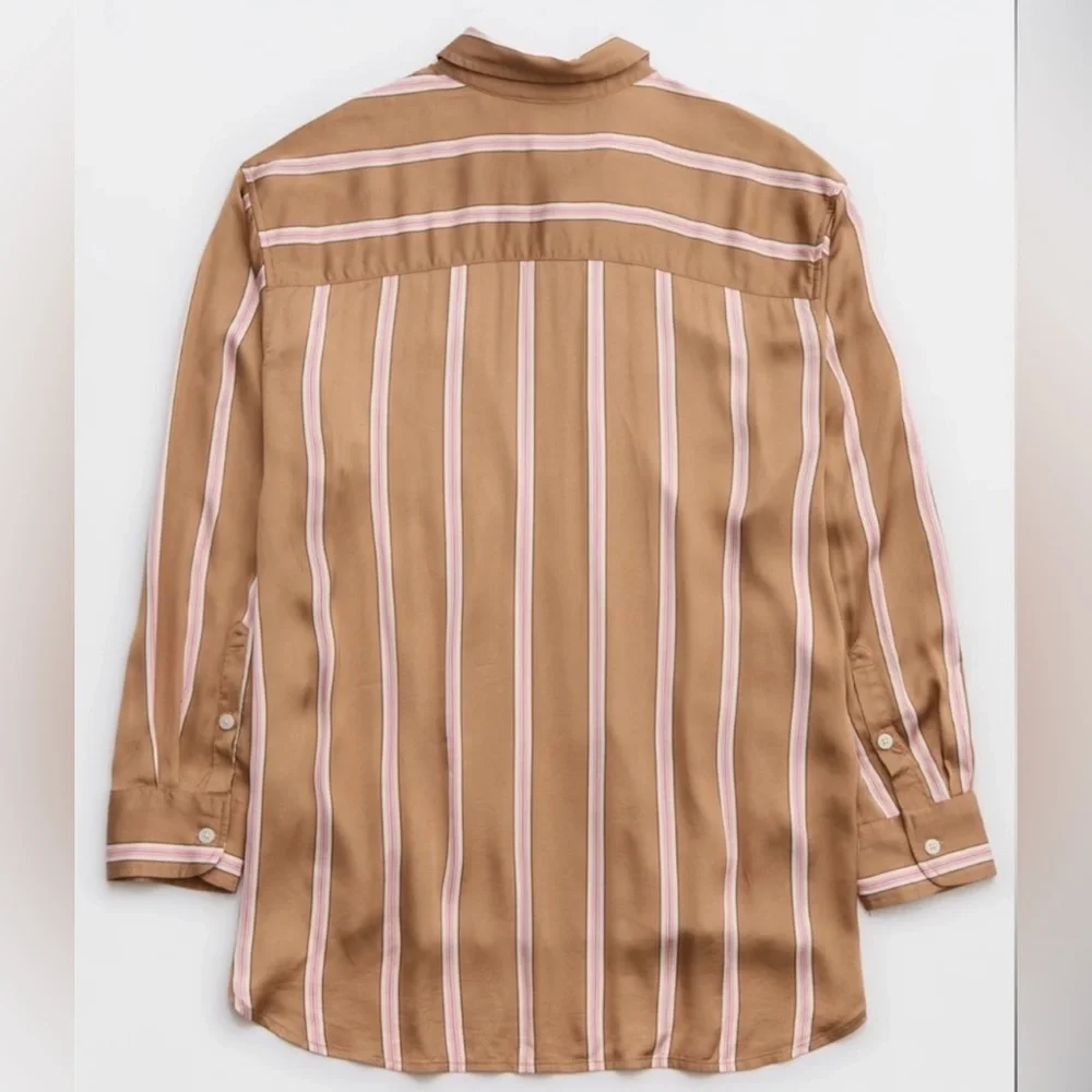 Aerie Satin PJ-To-Party Shirt - Picture 5 of 12